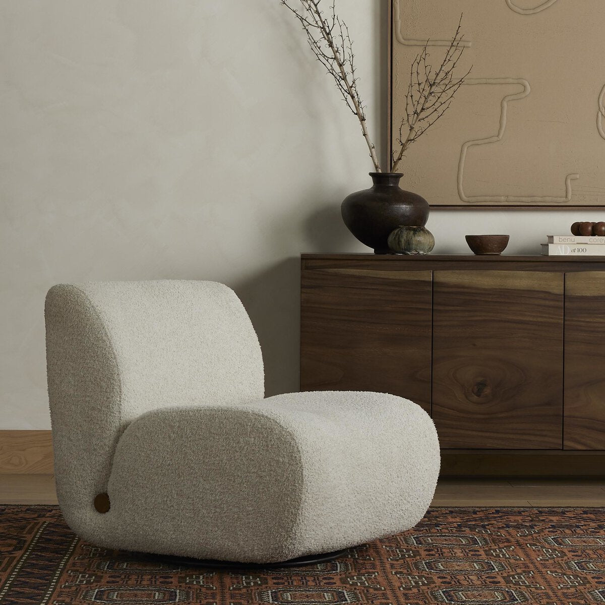 Siedell Swivel Chair - Kings Fine Art & Decor