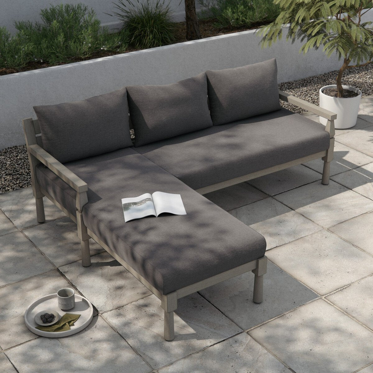 Waller Outdoor 2-Piece Sectional - Kings Fine Art & Decor