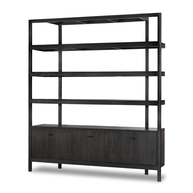 Reza Wide Bookcase - Kings Fine Art & Decor