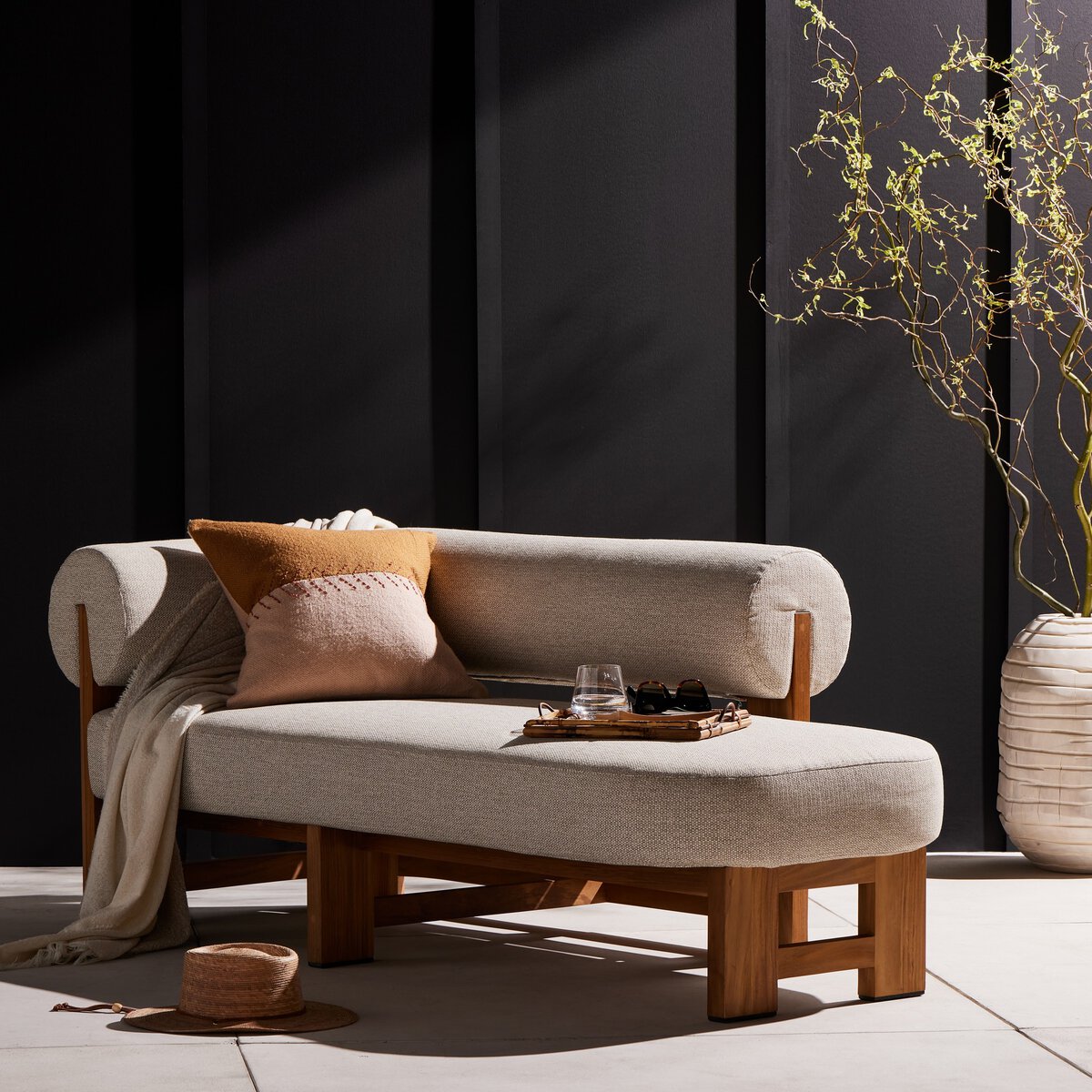 Malta Outdoor Chaise - Kings Fine Art & Decor