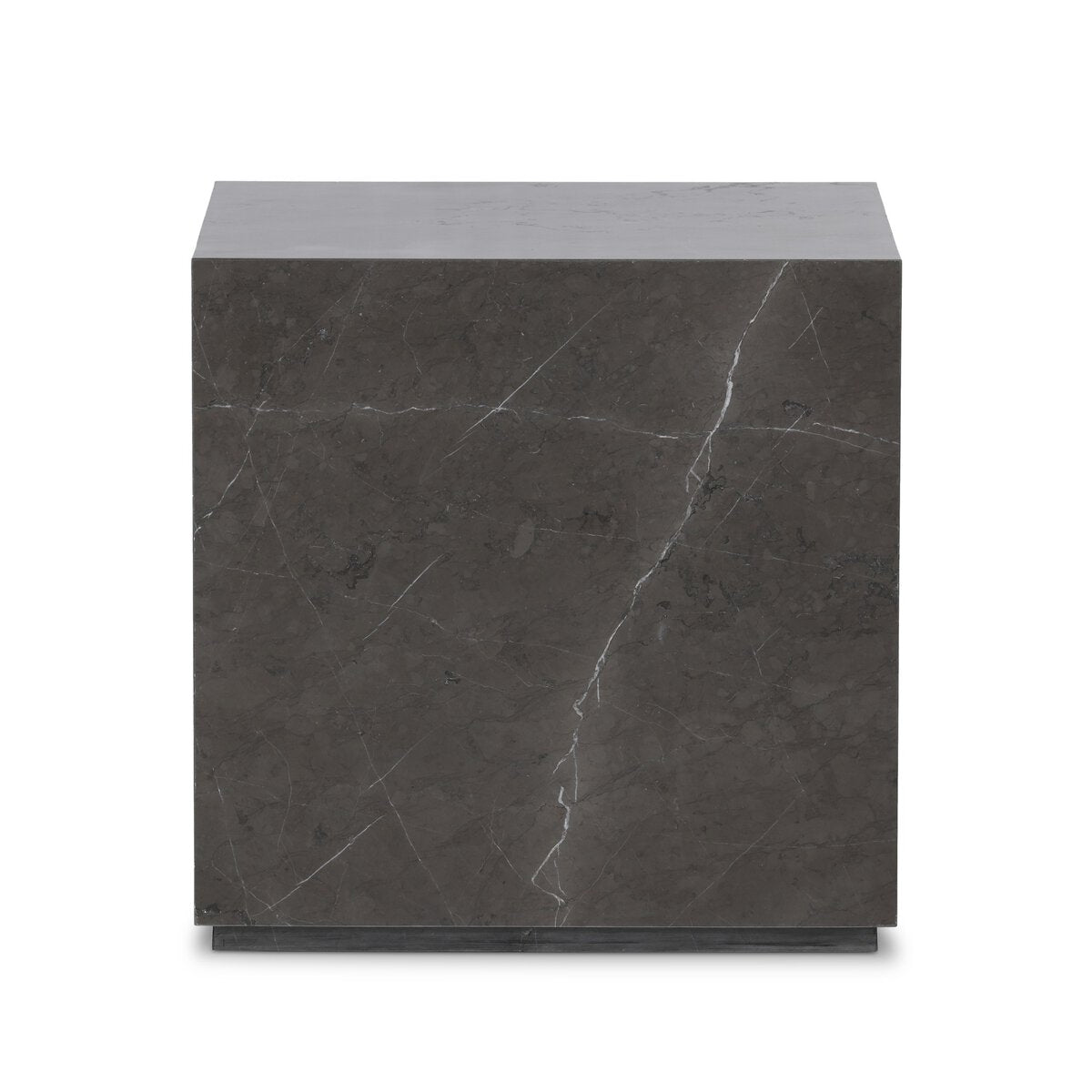 Modern Marble Plinth End Table - Kings Fine Art & Decor