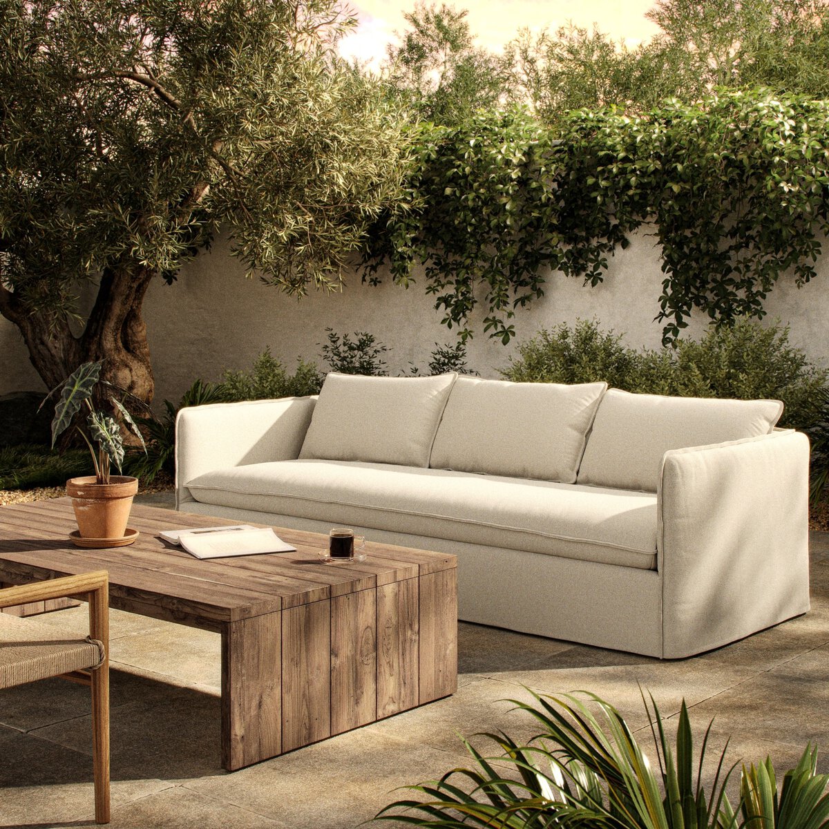 Andre Outdoor Sofa - Kings Fine Art & Decor