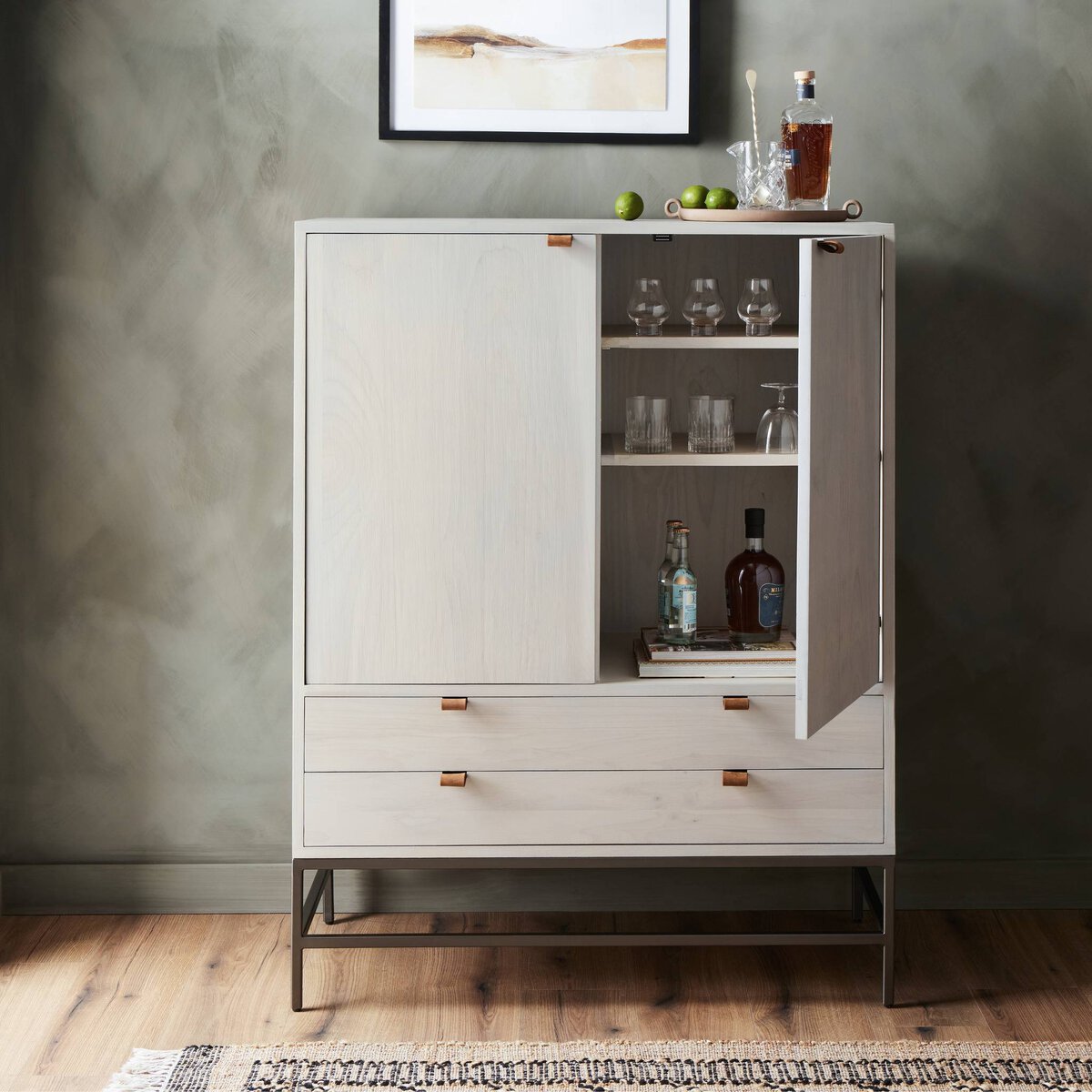 Trey Bar Cabinet - Kings Fine Art & Decor