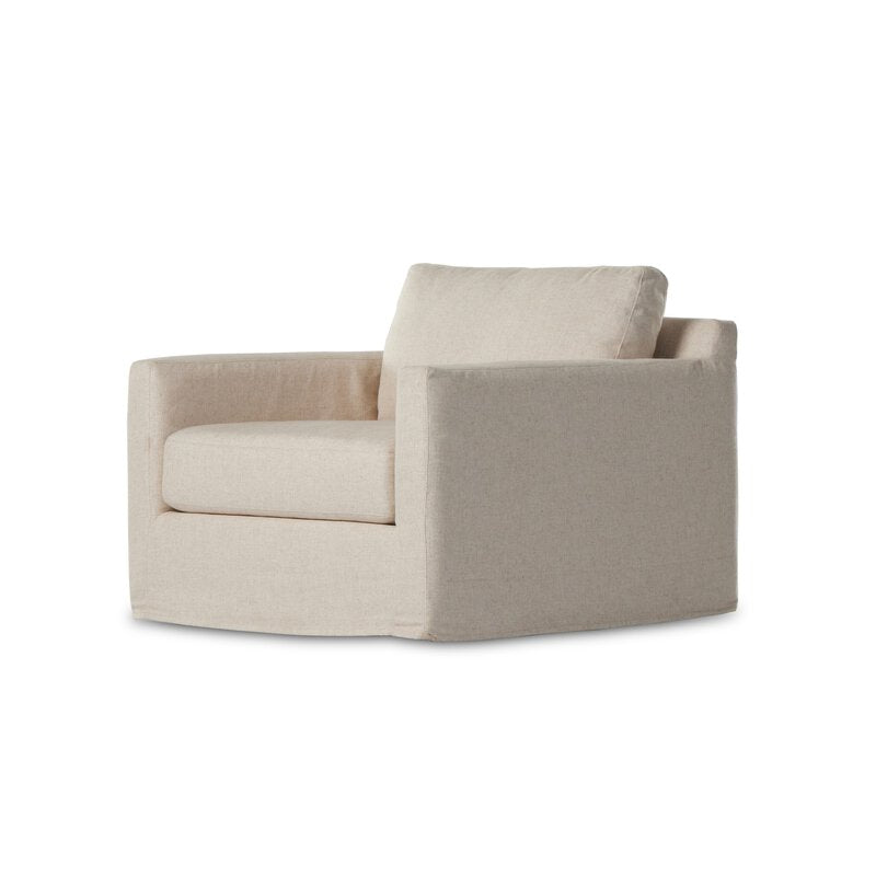 Hampton Slipcover Swivel Chair - Kings Fine Art & Decor