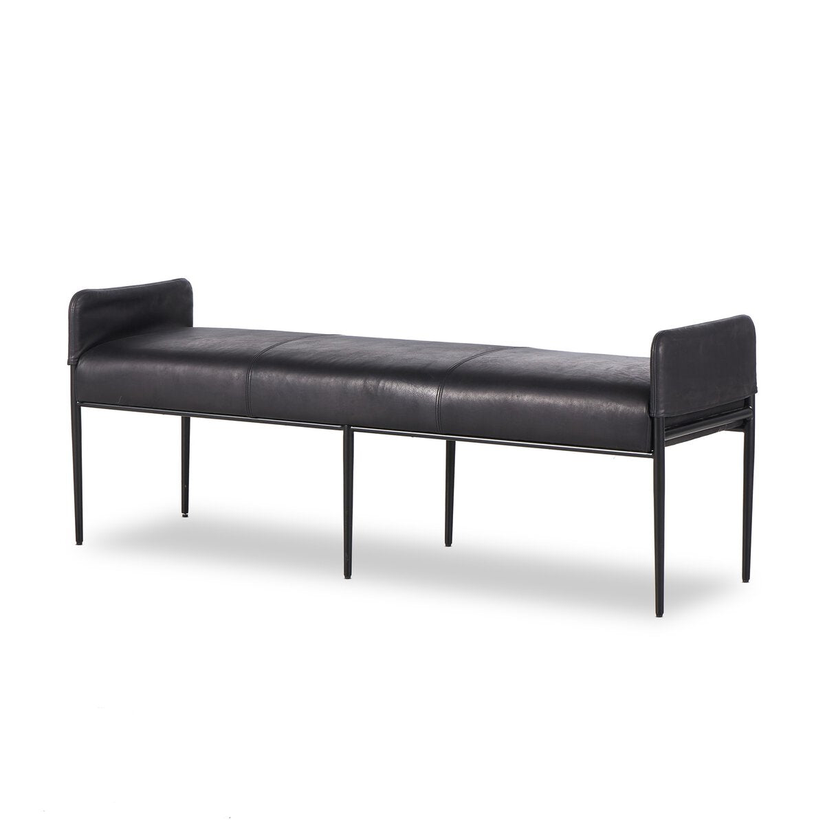 Brickel Backless Bench - Kings Fine Art & Decor