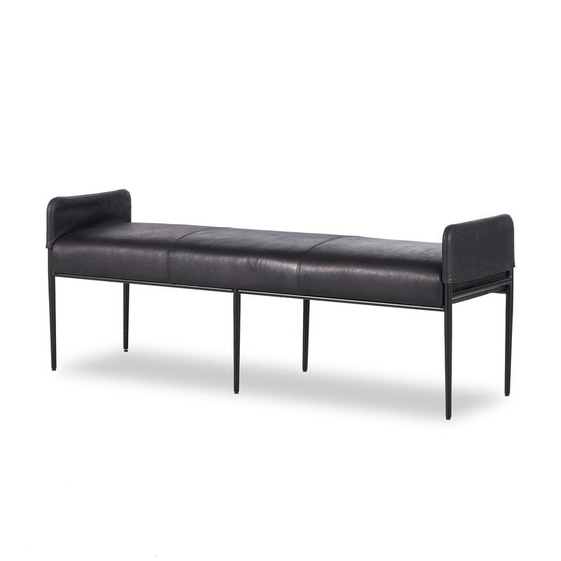 Brickel Backless Bench - Kings Fine Art & Decor