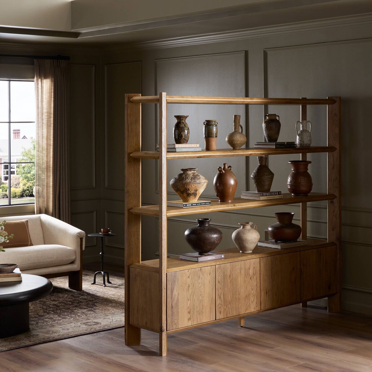 Orwin Wide Bookshelf - Kings Fine Art & Decor
