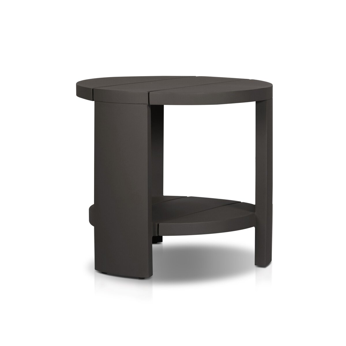Roca Outdoor Round Metal End Table - Kings Fine Art & Decor