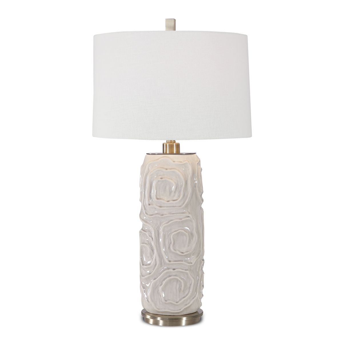 Zade Table Lamp, Gray - Kings Fine Art & Decor