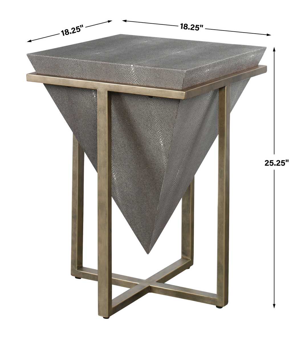 Bertrand Accent Table, Shagreen