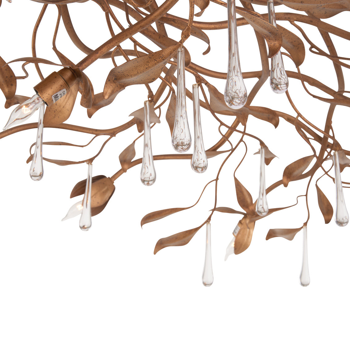 Bay Laurel Leaf Crystal Chandelier