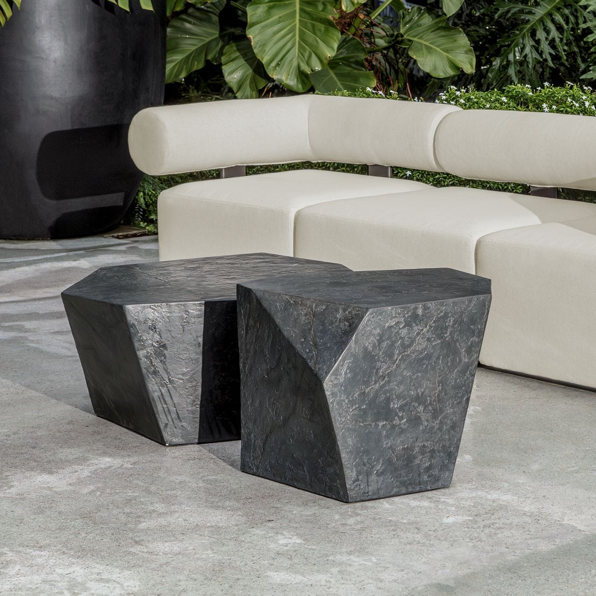 Parra Outdoor Coffee Table, Slate
