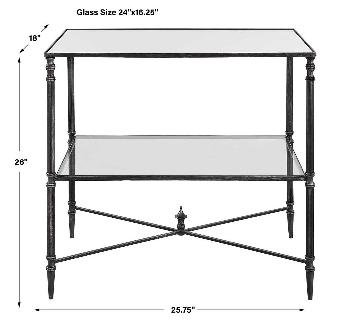 Henzler Lamp Table, Steel