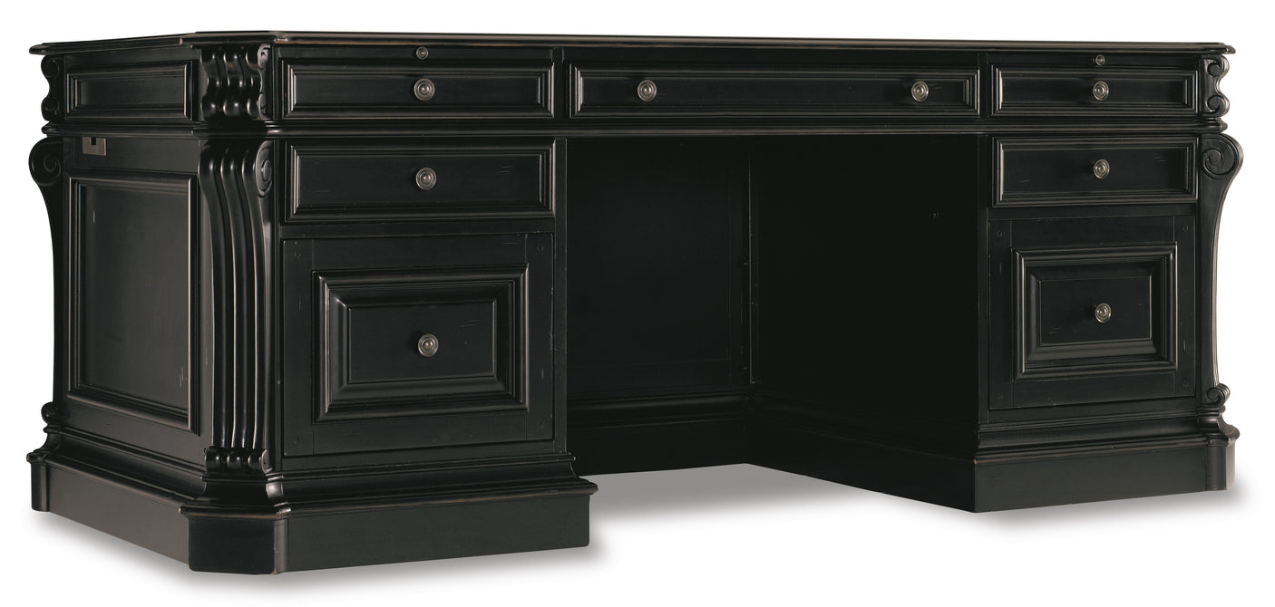 Hooker Furniture Telluride 76'' Executive Desk w/Leather Panels 370-10-363
