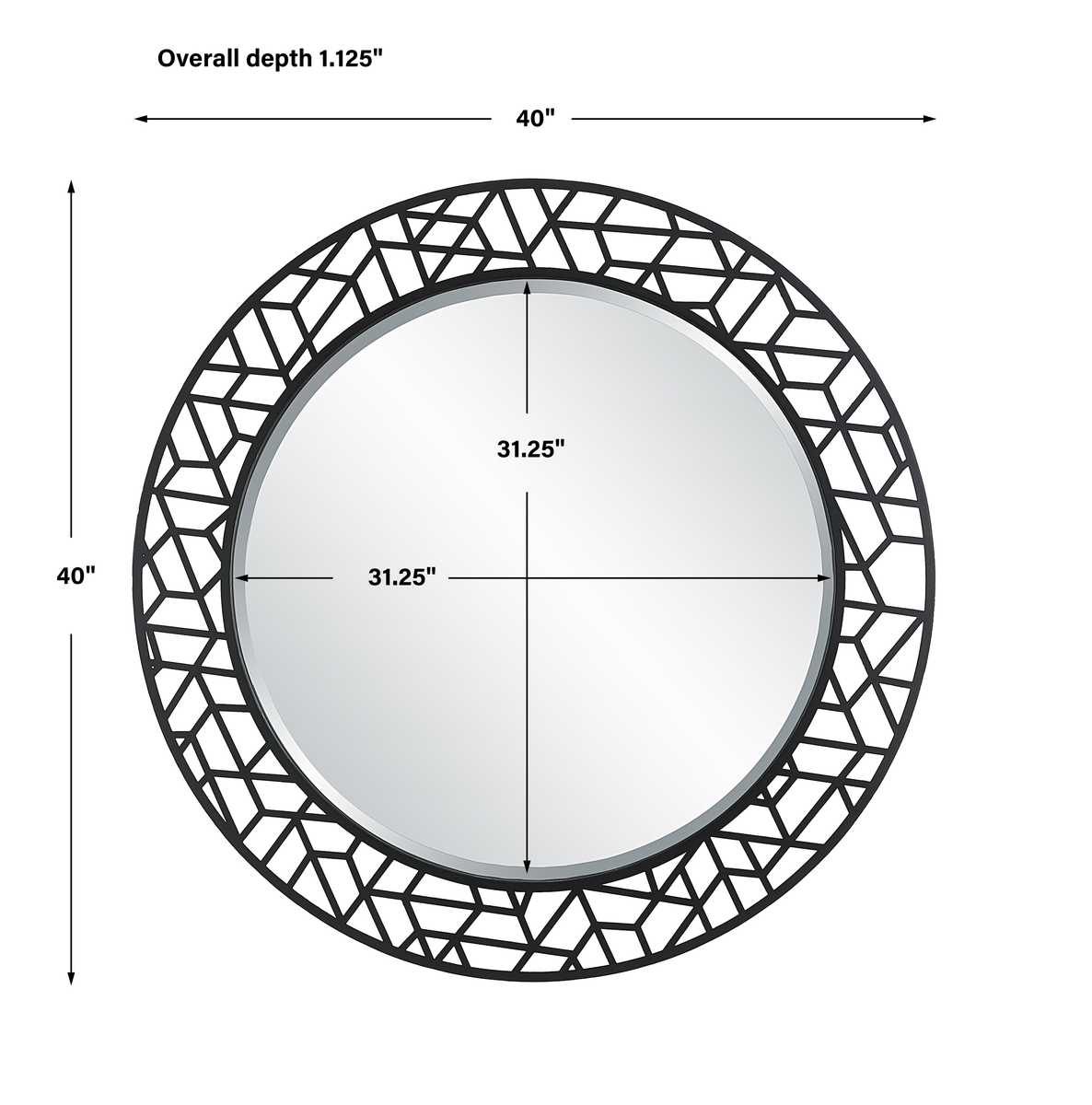 Mosaic Round Mirror
