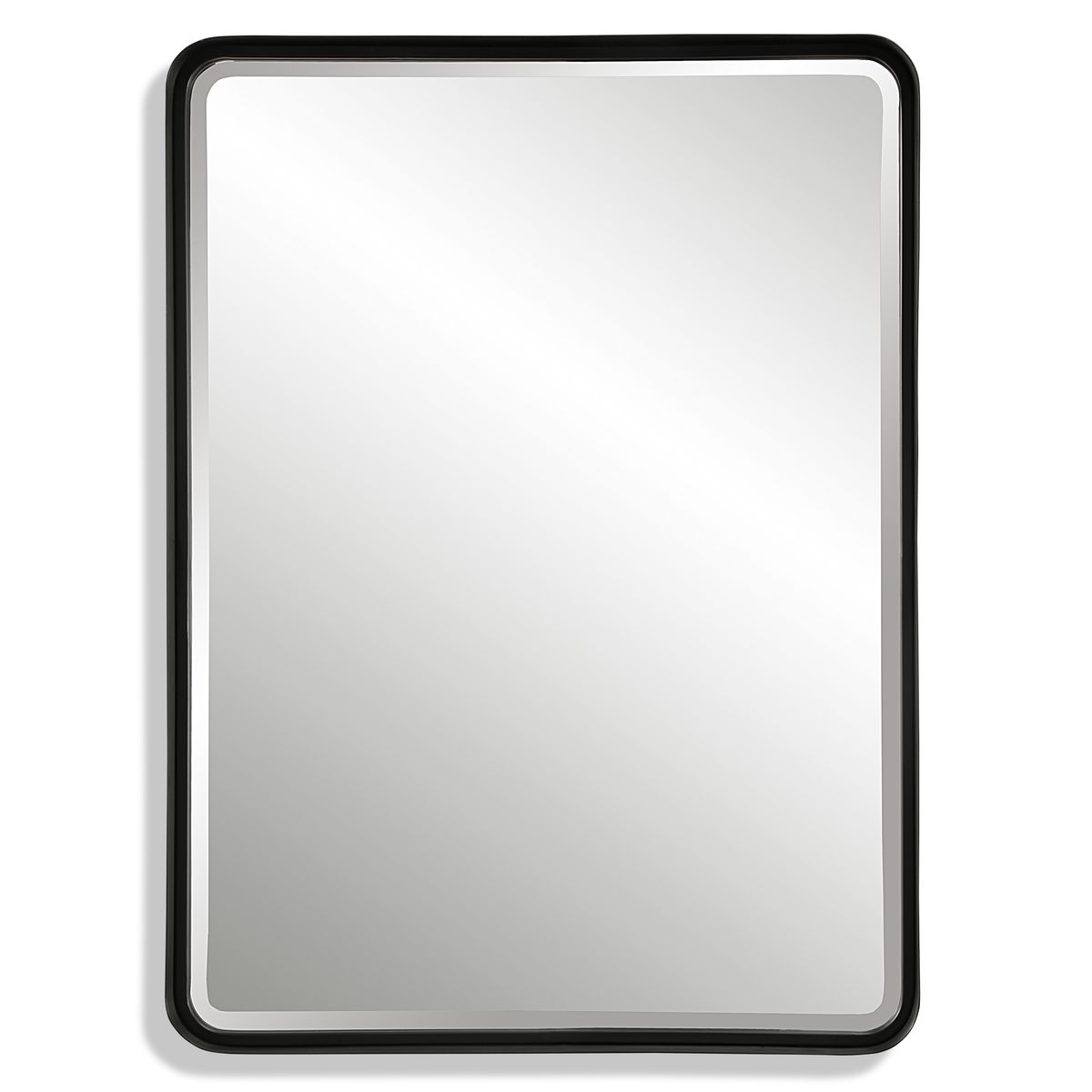 Crofton Large Mirror, Black - Kings Fine Art & Decor