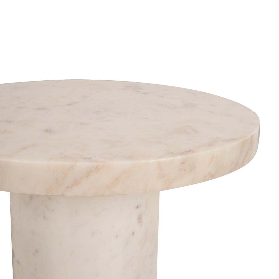 George Marble Side Table - White