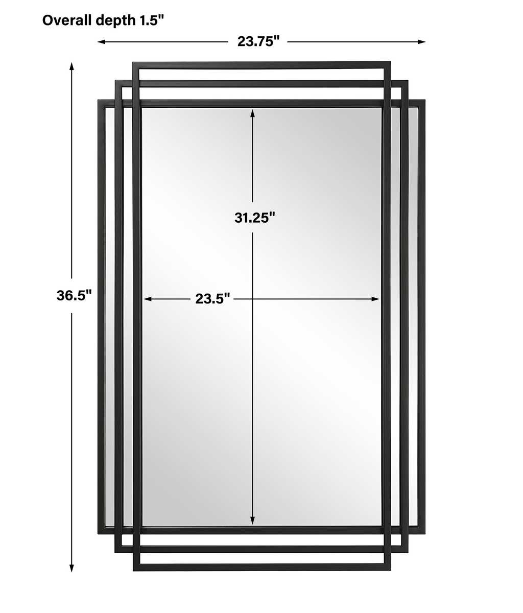 Amherst Mirror, Black