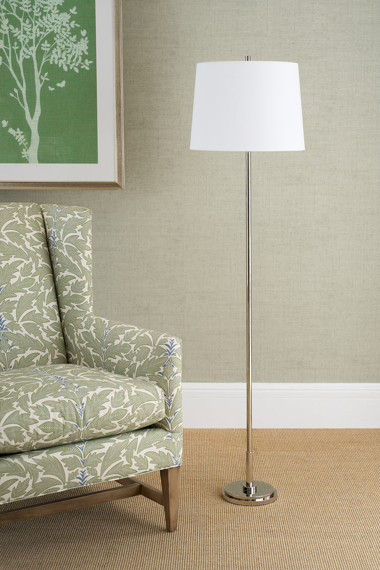Underwood Floor Lamp - Polished Nickel