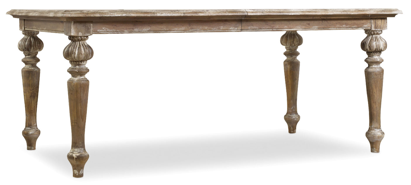Hooker Furniture Chatelet Rectangle Leg Dining Table with Two 18'' Leaves 5300-75200