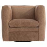 HUDSON LEATHER SWIVEL CHAIR