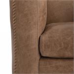 HUDSON LEATHER SWIVEL CHAIR