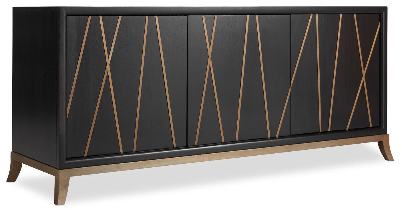 Hooker Furniture Entertainment Console 64in 5518-55464-BLK