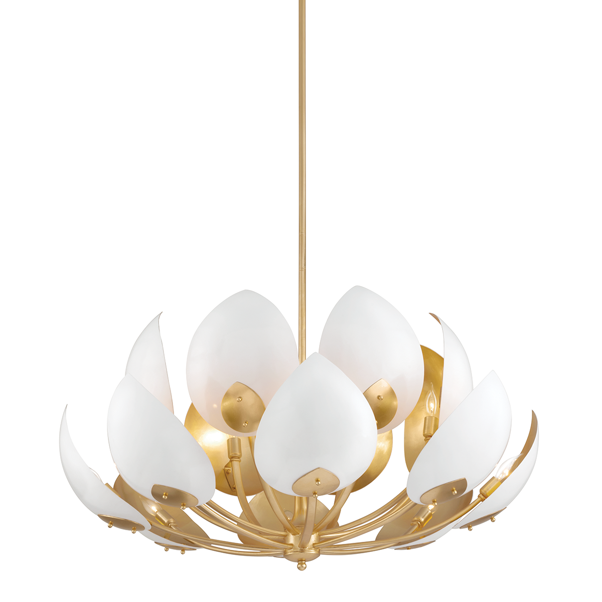 lotus-chandelier-5739-GL/WH