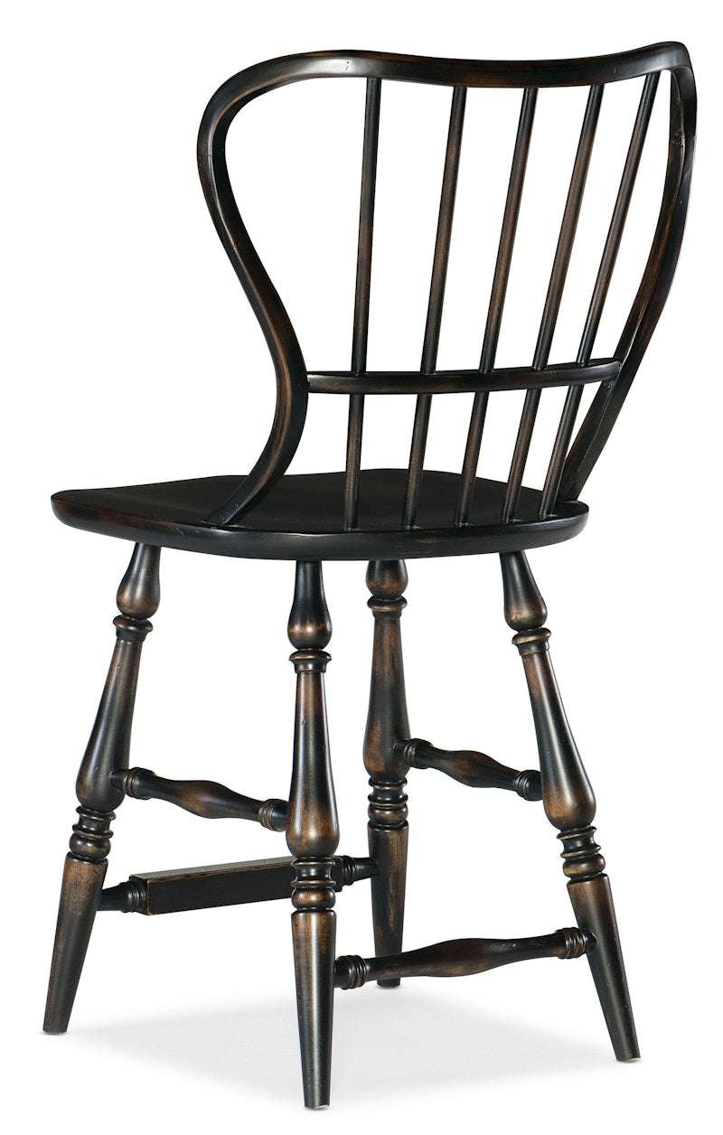 Hooker Furniture Ciao Bella Spindle Back Counter Stool-Black 5805-75351-99