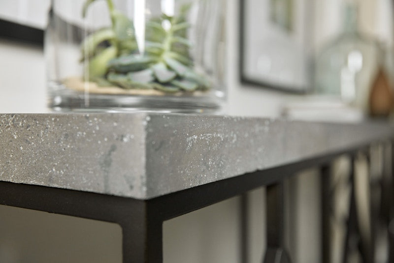 Hooker Furniture Ciao Bella Metal and Faux Concrete Console Table 5805-85002-00