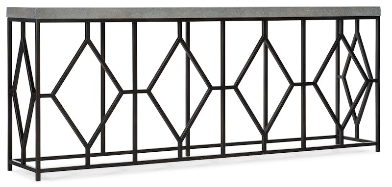 Hooker Furniture Ciao Bella Metal and Faux Concrete Console Table 5805-85002-00