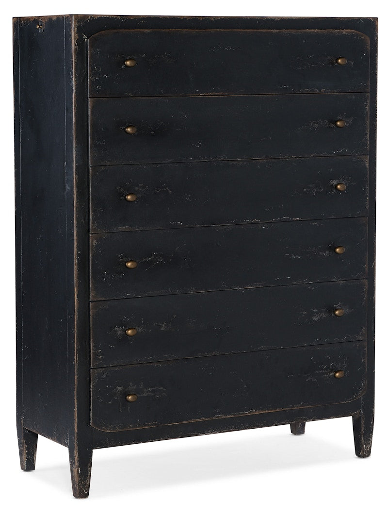 Hooker Furniture Ciao Bella Six-Drawer Chest- Black 5805-90010-99