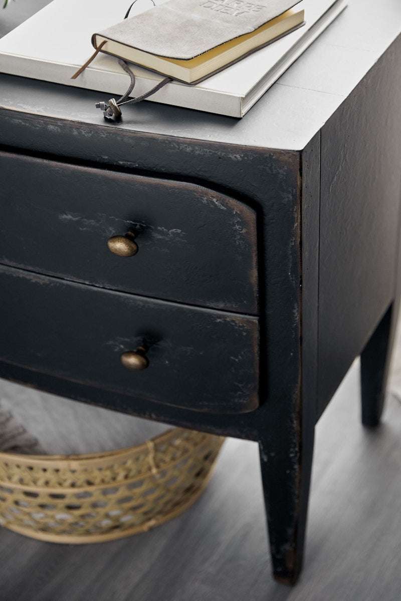 Hooker Furniture Ciao Bella Two-Drawer Nightstand- Black 5805-90016-99
