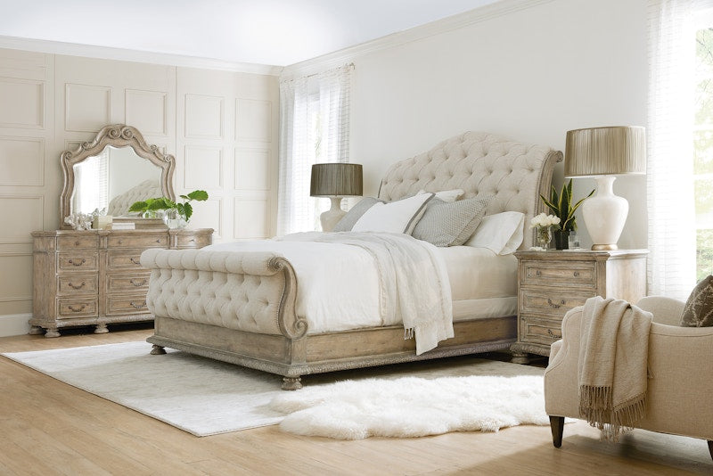 Hooker Furniture Castella King Tufted Bed 5878-90566-80