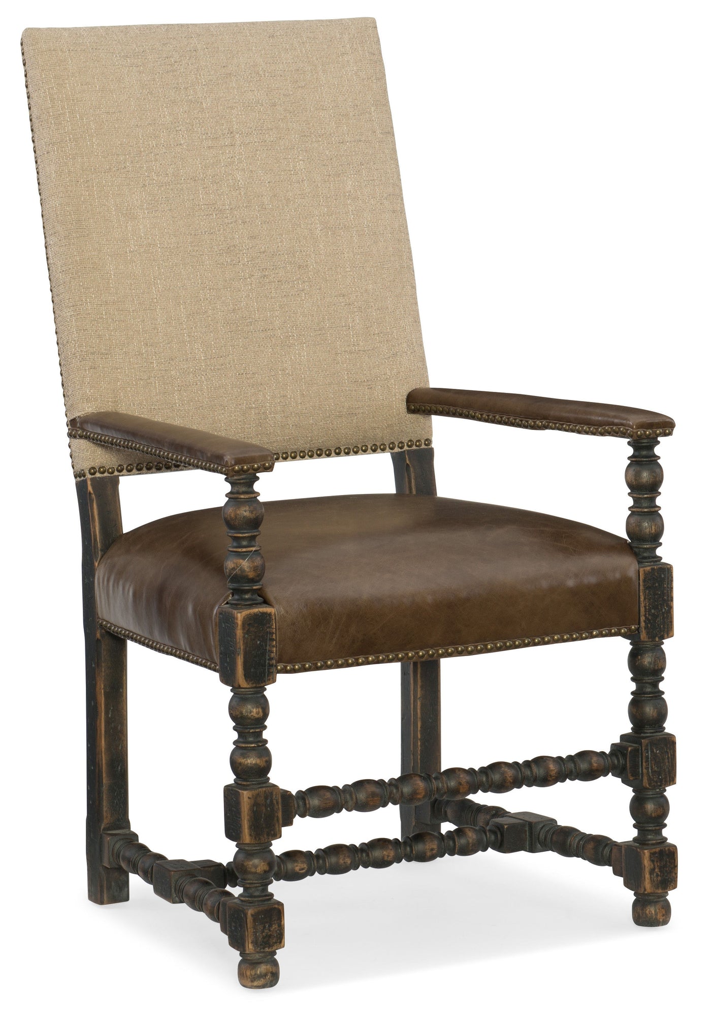 Hooker Furniture Hill Country Comfort Upholstered Arm Chair - 2 per carton/price ea 5960-75400-BLK