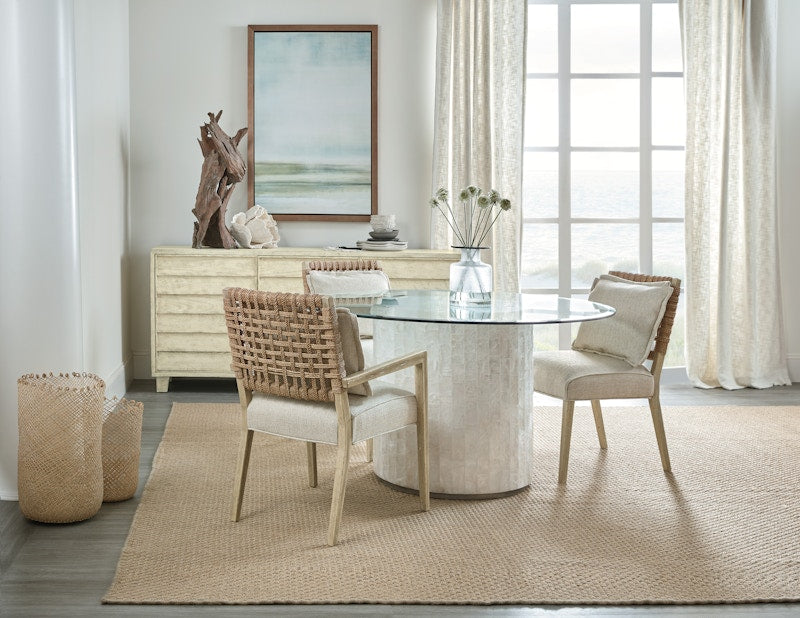Hooker Furniture Surfrider Woven Back Side Chair-2 per ctn/price ea 6015-75311-80