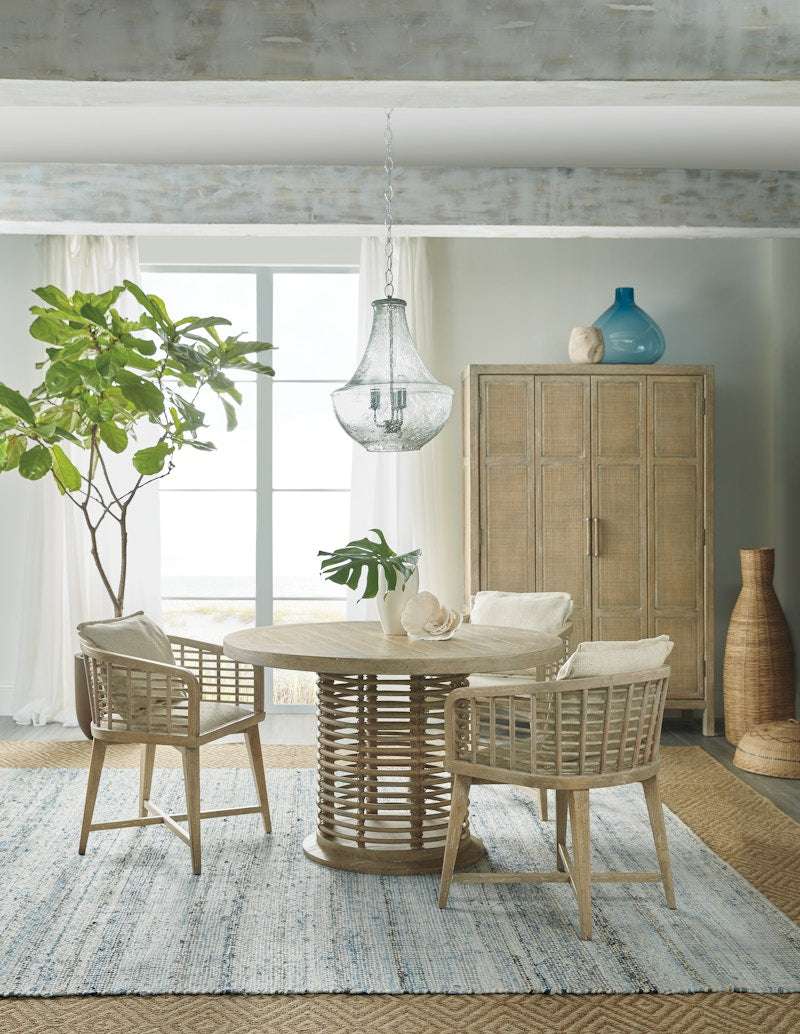 Hooker Furniture Surfrider 48in Rattan Round Dining Table 6015-75203-80
