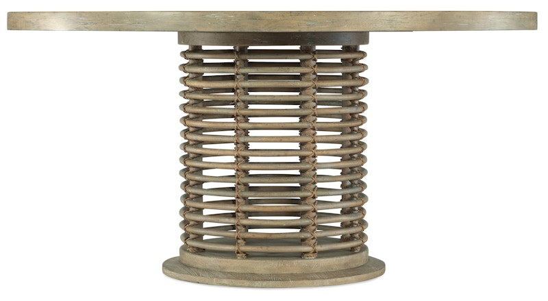 Hooker Furniture Surfrider 60in Rattan Round Dining Table 6015-75213-80