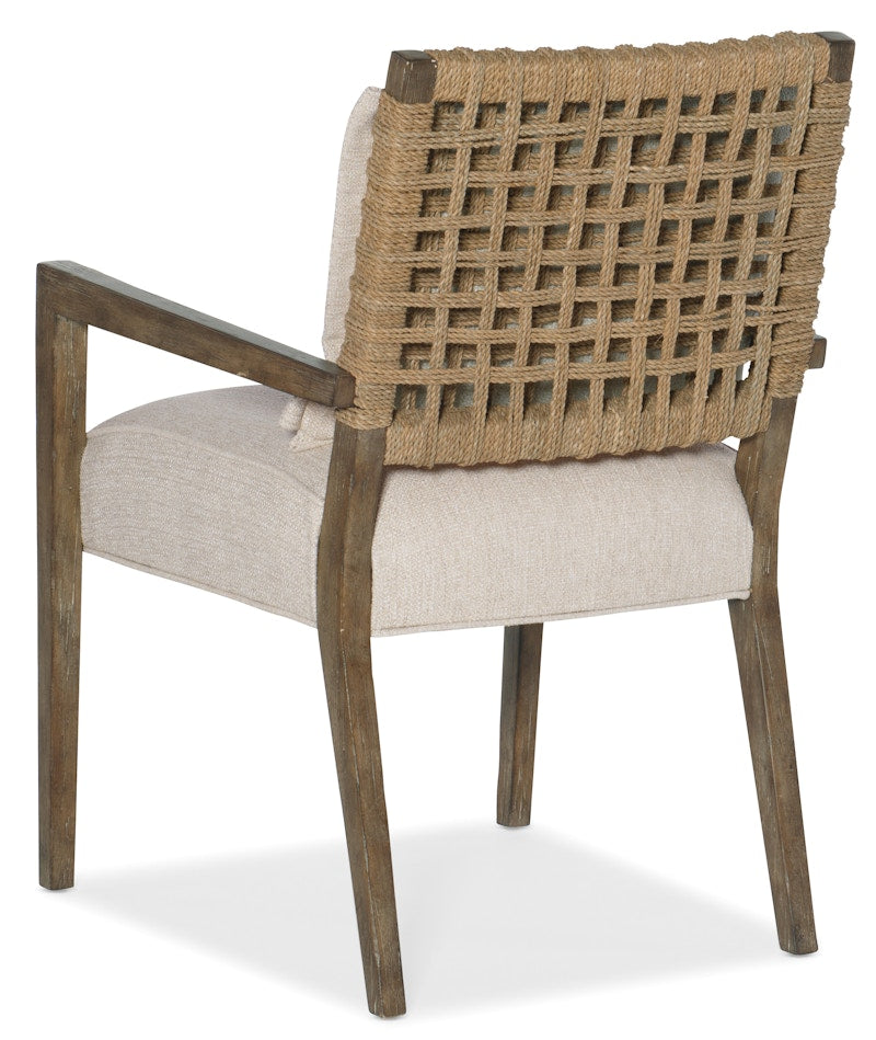 Hooker Furniture Sundance Woven Back Arm Chair-2 per ctn/price ea 6015-75301-89