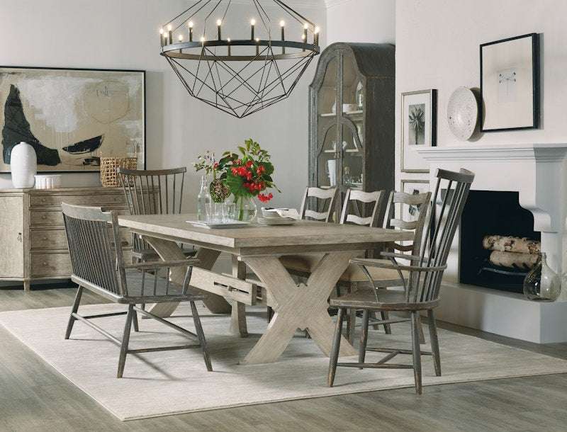 Hooker Furniture Alfresco Vittorio 80in Rectangle Dining Table w/ 2-22in Leaves 6025-75200-80