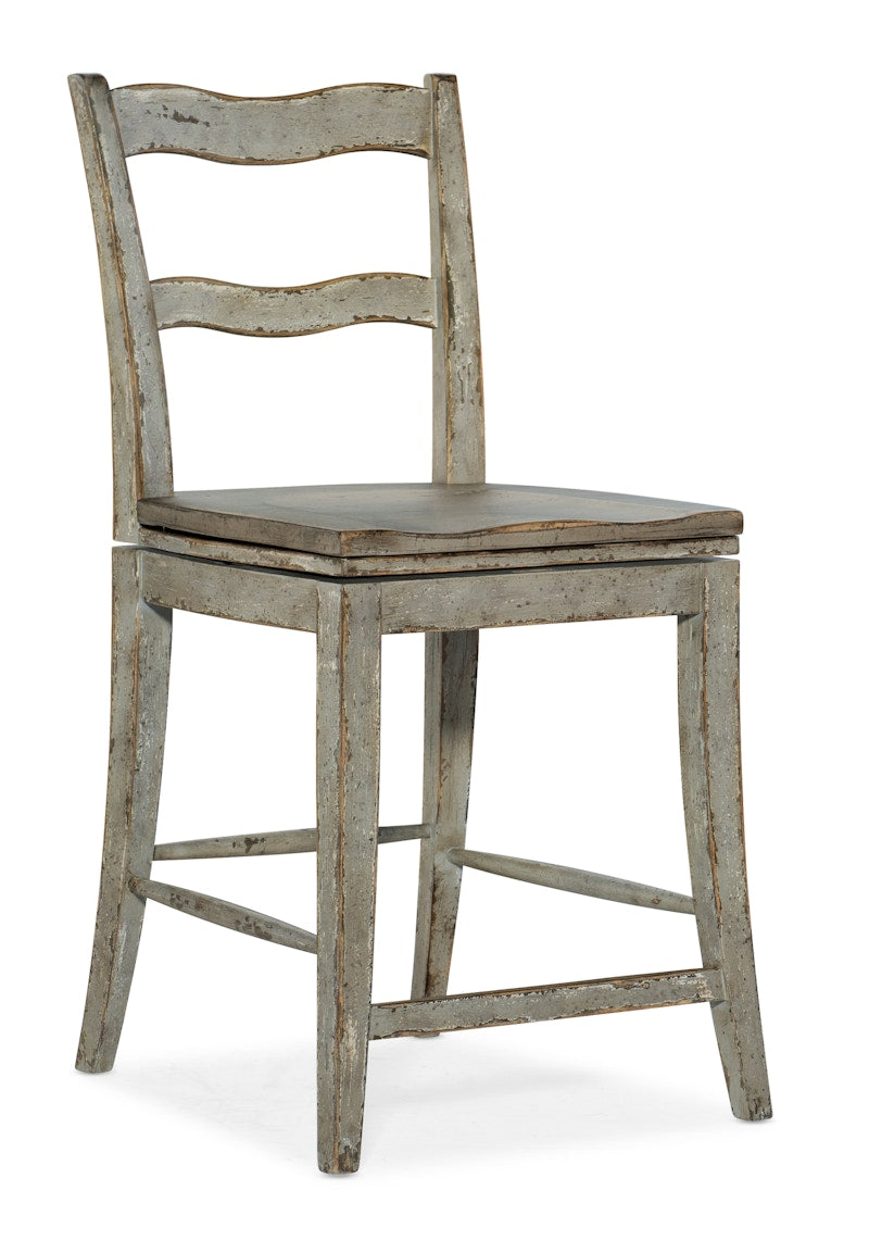Hooker Furniture Alfresco La Riva Ladder Back Swivel Counter Stool 6025-75350-90