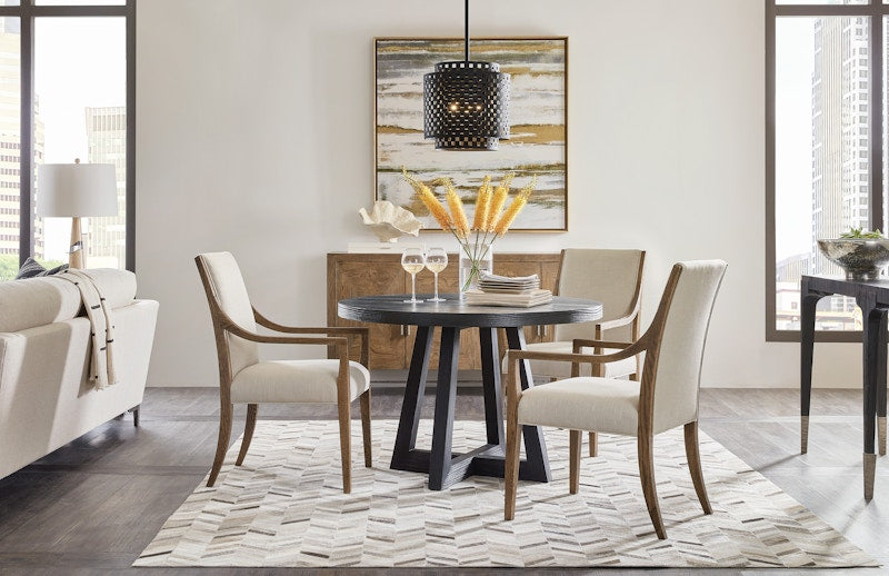 Hooker Furniture Chapman Shou Sugi Ban Petite Round Dining Table 6033-75201-99