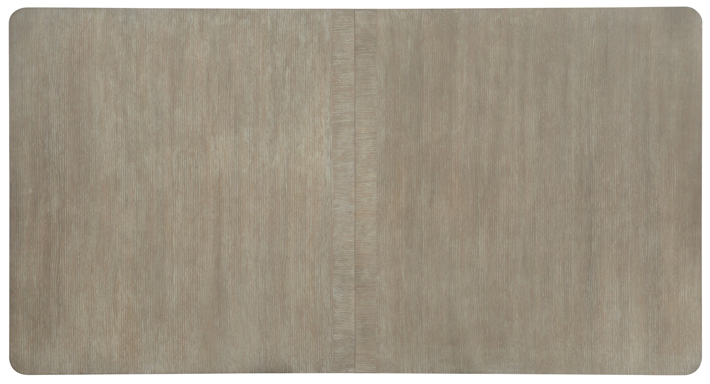 Hooker Furniture Affinity 78in Rectangle Pedestal Dining Table w/2-18in Leaves 6050-75206-GRY