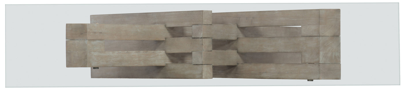 Hooker Furniture Affinity Glass Top Accent Console 6050-85001-GRY