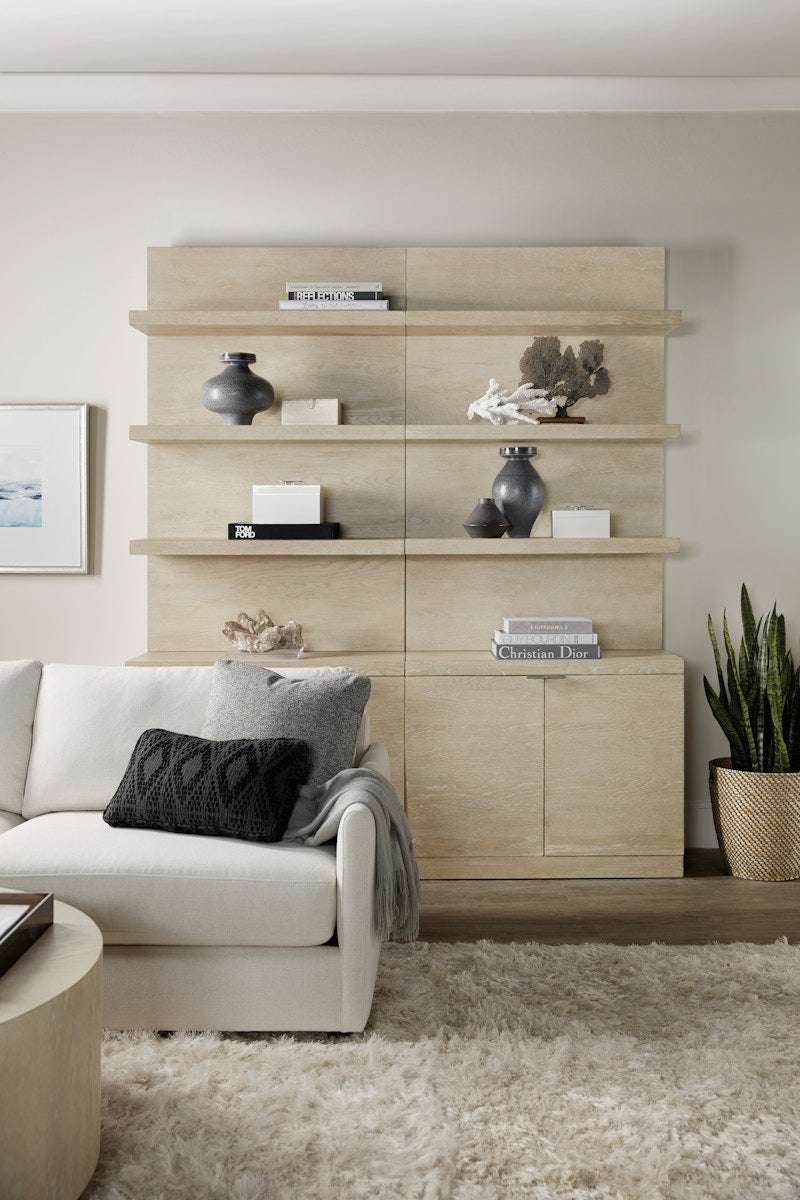Hooker Furniture Cascade Bookcase Base and Hutch 6120-10443-80