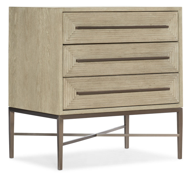 Hooker Furniture Cascade Three-Drawer Nightstand 6120-90115-80