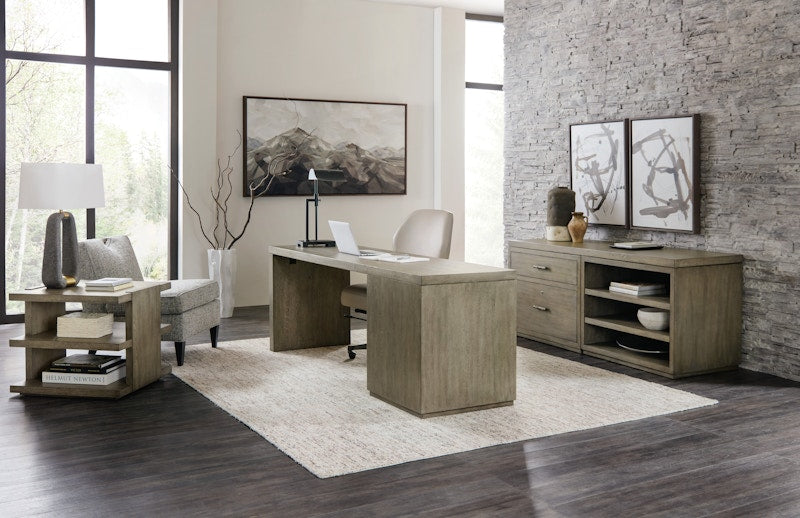 Hooker Furniture Linville Falls Desk - 72in Top-Small File and Leg 6150-10906-85