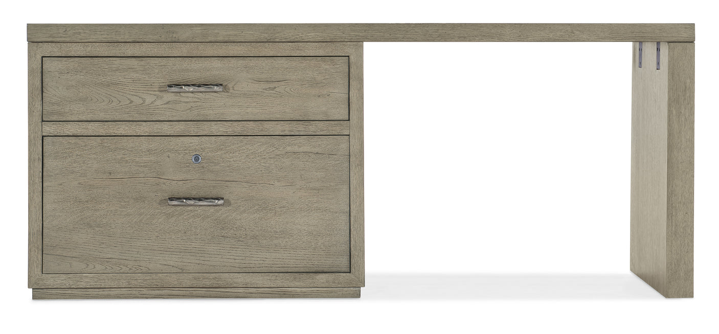 Hooker Furniture Linville Falls Desk - 72in Top-Lateral File and Leg 6150-10908-85