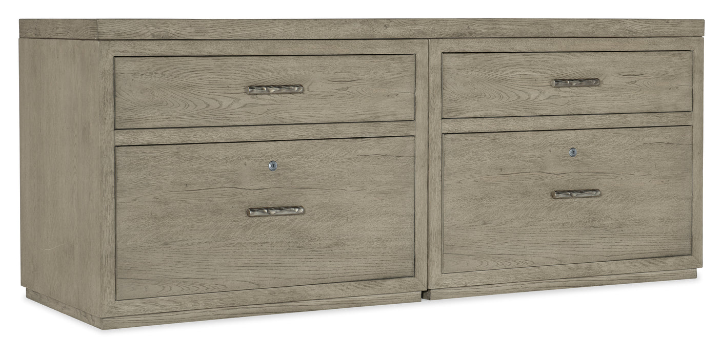 Hooker Furniture Linville Falls Credenza - 72in Top-2 Lateral Files 6150-10910-85