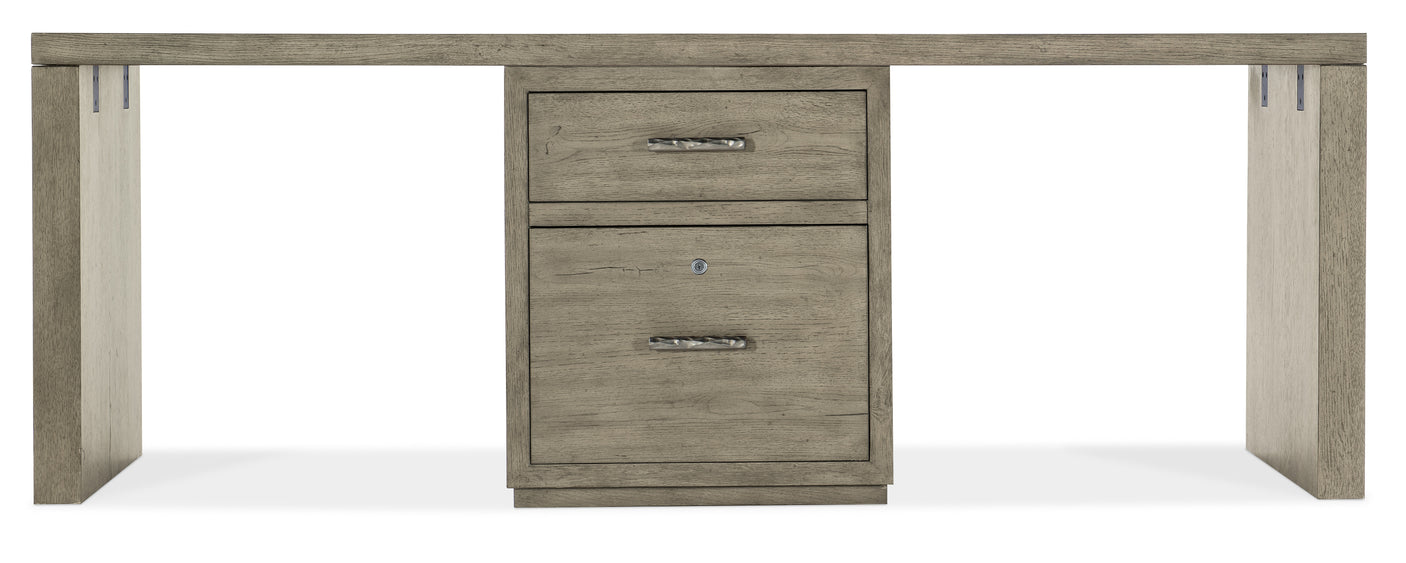 Hooker Furniture Linville Falls Desk - 84in Top-Small File and 2 Legs 6150-10914-85